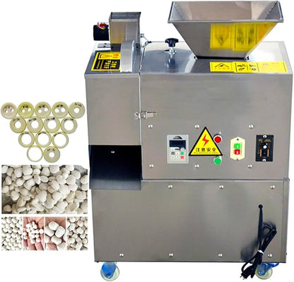 TECHTONGDA Electric Dough Divider Commercial Quantitative Dough Cutter 5g-500g Stainless Steel Pastry Piece Cutter Compact Dough Divider 1500W 110V