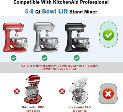 GuanQiao Food-Grade Bamboo Mixer Slider: For KitchenAid 5-8 Qt Bowl Lift Stand Mixer. Appliance Sliding Mat For Artisan, Kitchen Countertop Storage Accessories (Moving Tray)