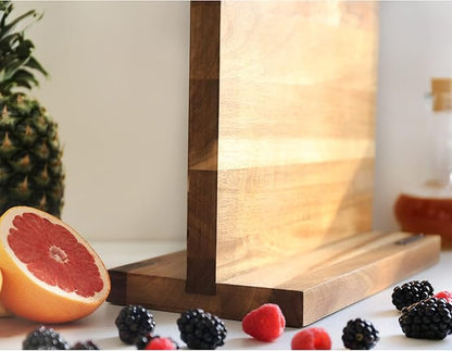 YOUSUNLONG Magnetic Knife Block - Magnetic Knife Holder - Magnetic Knife Stand - Double Sided Magnetic Acacia Wood - Holds 10 inch knives - Large Cutlery Display Stand and Storage Rack