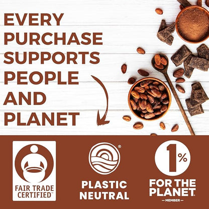 Cocoa Powder (8 oz) Dutch Processed Cocoa Powder, Unsweetened, Extra Rich Cocoa Flavor, 22-24% Fat, Premium Culinary Grade, Non-GMO Sourced, Fair Trade Certified, Perfect Cocoa for Baking and Cooking