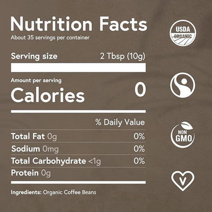 Fabula Low Acid Decaf Coffee Ground, USDA Organic Coffee Medium Roast - Single Origin - Non-GMO - No Molds - Mycotoxins Pesticides Free Coffee - 12 Oz