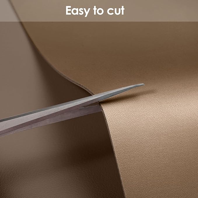 Leather Desk Mat,1.8mm Thick,12x66 Inch Desk Cover,Gold Desk Mat,Desk Protector Mat,Dresser Cover Top,Vanity Protector Mat,Vanity Cover(Mud Color+Champagne Gold,12×66)