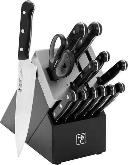 Henckels Solution 14-pc Self-Sharpening Knife Block Set - Black