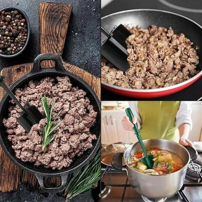 Ground Beef Chopper Tool, Meat Chopper, Hamburger Smasher Tool, Meat Masher Kitchen Tool, High Temperature Resistance, Scratch Resistant (1)