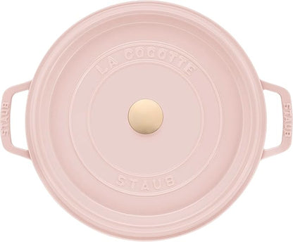 Staub Cast Iron Round Cocotte 5.5-quart-Peony Pink