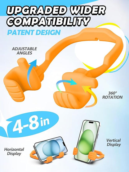 Stocking Stuffers for Teens Girls Women Cell Phone Holder: Thumbs Up Lazy Phone Stand Gifts for Adults Kids Boys Men Teenager Wife Mom Funny Gag Gadgets Ideas Who Wants Nothing Gift for Christmas