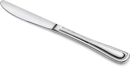 New Star Foodservice 58444 Bead Pattern, Stainless Steel, Dinner Knife, 8.5-Inch Set of 12