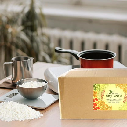 Pure Soy Wax for Making Candle - Pure Nature DIY Soy Wax Flakes -20 Pound Bag…