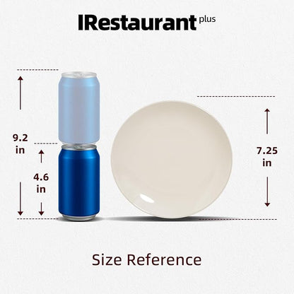 Stoneware Coupe Commercial Grade Dinnerware, Ivory, Plate 7.25", Case of 36