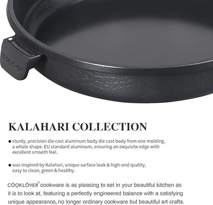 COOKLOVER Nonstick Ceramic Fry Pan, Non-Toxic, PTFE&PFOA Free, Induction Compatible Egg Skillet Frying Pan with Heat Resistant Handle, 11 Inch – Gray