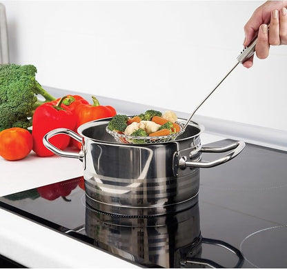 Helen’s Asian Kitchen Spider Strainer, All Stainless Steel, 5-Inch Strainer Basket With 10.25-Inch Handle