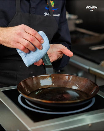 Matfer Bourgeat Black Carbon Steel Frying Pan, 11"