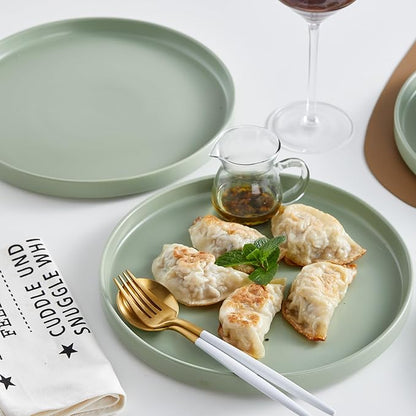 Stone lain Stella Dinner Plate 6-Piece Set, Round, Porcelain, Honeydew