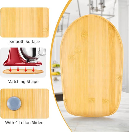 Mixer Mat Slider for KitchenAid 4.5-5 Qt Tilt Head Stand Mixer - Bamboo Kitchen Appliance Sliding Tray Mixer Mover Slider Board Compatible with Kitchen aid 4.5-5 Qt Stand Mixer, KitchenAid Artisan