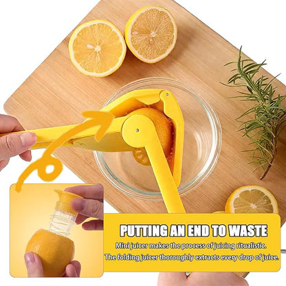 Lemon Squeezer, Effortless Manual Flat Lime Juicer Squeezer, Hand Citrus Press, Stainless Steel Orange Peeler Lemon Zester Grater, Easy to Make Juice From Lemon, Lime, Cirtus, Orange, Fruits（5 Pcs）