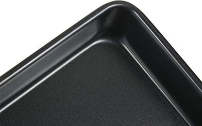 11 Inch Baking Sheets Pan Nonstick Set of 2, Walooza 2-inch Deep Baking Trays, 11X9 Inch Cookie Sheet Replacement Toaster Oven Tray, Non Toxic & Heavy Duty & Easy Clean