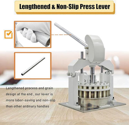 Manual Dough Divider Table Top Dough Dividing Machine 36PCS Dough Cutter Commercial Dough Dividing Machine Dough Baking Divider, 1.06oz-5.64oz, 36PCS