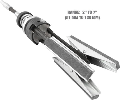 OEMTOOLS 25041 Adjustable Engine Cylinder Hone Deglazer, Honing Tool with 3 Medium Grit 4 Inch Stones, Compatible Standard Drills for Positive Engine Honing Cutting at All Speeds