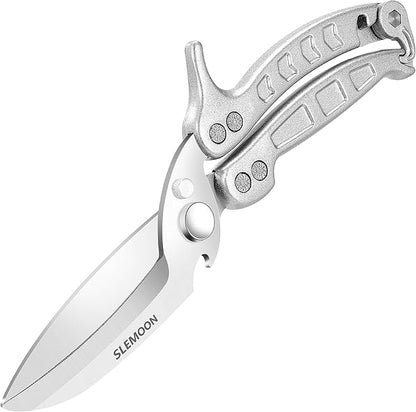 Kitchen Shears Heavy Duty Poultry Shears Meat Cutting Dishwasher Safe and Stainless Food Kitchen Scissors for Chicken Turkey Thanksgiving,Silver