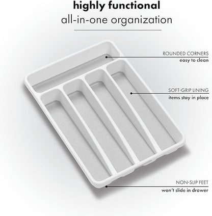 madesmart Mini Silverware Tray, White