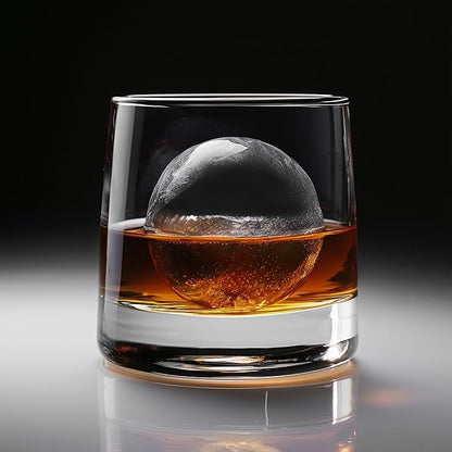 glacio Clear Ice Maker Set – Crystal Clear Ice Ball & Cube Molds for Whiskey and Cocktails | Dilution-Free Directional Freezing Design | Easy Removal