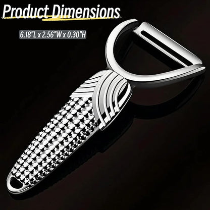 Maxjoy Vegetable Potato Apple Carrot Fruit Veggie Peeler - Corn Kernel Ergonomic Handle, Ultra Sharp Stainless Steel Blades - Silver
