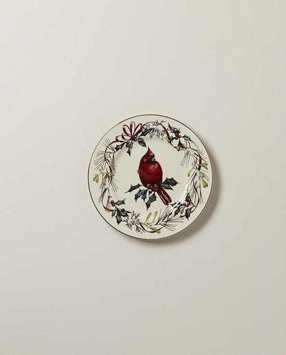 Lenox 6049753 Winter Greetings Accent Plate, Christmas Dinnerware