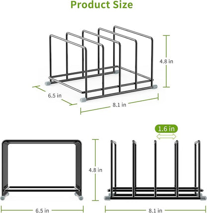 Cutting Board Organizer-1.6in Wide Kitchen Cutting Board Holder Stand for Pan,Baking Sheets,Cookie Sheets with 4 Slots,Baking Sheet Oragnizer(1PC-Medium)