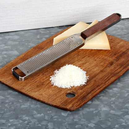 Microplane Master Series Wood Handle Stainless Steel Zester Grater