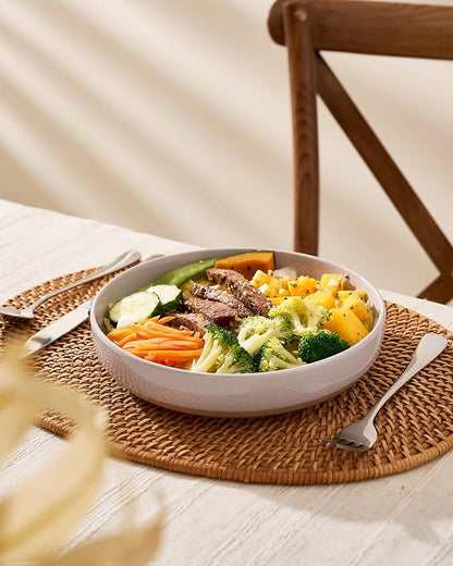 famiware Milkyway 33 oz Bowl Set, Pasta Bowls Set of 4, Salad Bowls Perfect for Your Friend for Housewarming, Thanksgiving, Christmas, Multicolor