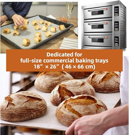 18x26 Inch - 1600 Sheets Commercial Baking Parchment Paper Bulk, Full Sheet Pan Heavy Duty Food-Safe, Oven Paper for Bakeries, Restaurants, Food Processing (Brown 18.1"×26"(46×66cm) 1600 sheets)