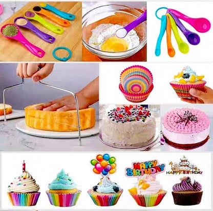 322 Piece Wilton Framing Mouth Starter Cake Decorating Baking Set with Cake Rotator + Offset Spatula + Wilton Decorating Framing Mouth Set, Baking Tools Cake Making Set