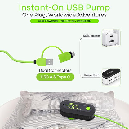Vacuum Bags for Travel with USB Electric Pump, 15 Pack Carry-on Size Compression Packing for Luggage and Suitcase, Space Saver Bags for Clothes and Clothing Travel