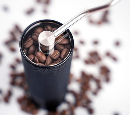 Effortless Burr Mill SearchPean Manual Coffee Grinder, 30g Capacity with CNC Stainless Steel Adjustable Setting For Pour Over Espresso Camping Travel