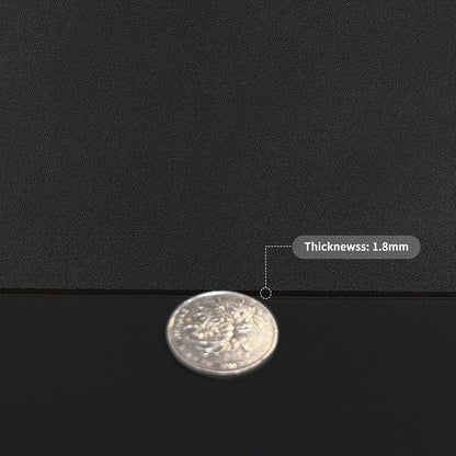 Leather Table Cover,1.8mm Thick,30x48 Inch Desk Cover,Large Desk Mat,Table Protector,Table Cover Protector,Table Protectors for Rectangle Tables(Black+Black,30x48)