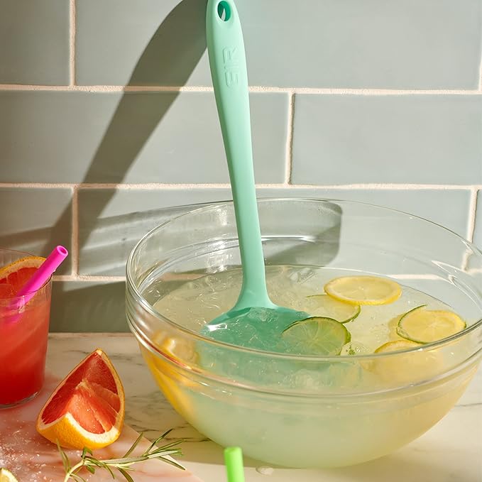 GIR: Get It Right Premium Silicone Ladle Serving Spoon - Non-stick Heat Resistant Seamless Kitchen Ladle for Soups, Stews, Dressings, and More - Ultimate, Red (Pack of 2)