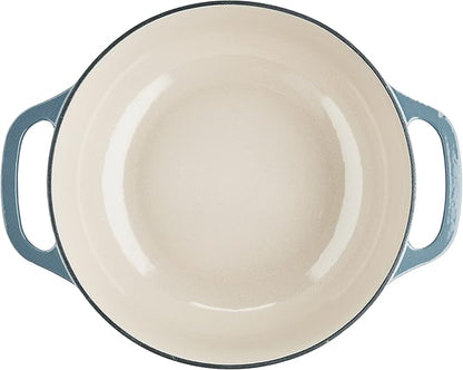 Lodge EC6D34 Enameled Dutch Oven, 6 Qt, Storm Blue