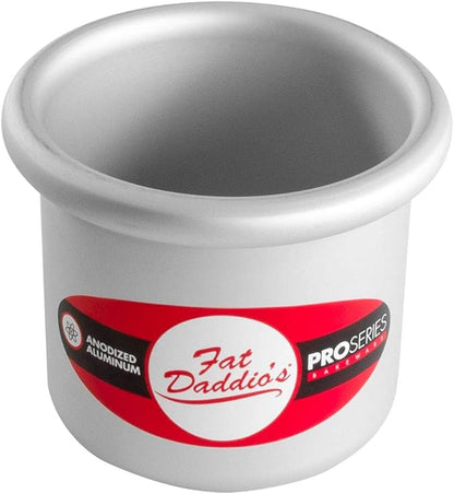 Fat Daddio's PRD-33SET Anodized Aluminum Round Cake Pans, 3 x 3 inch, Set of 2