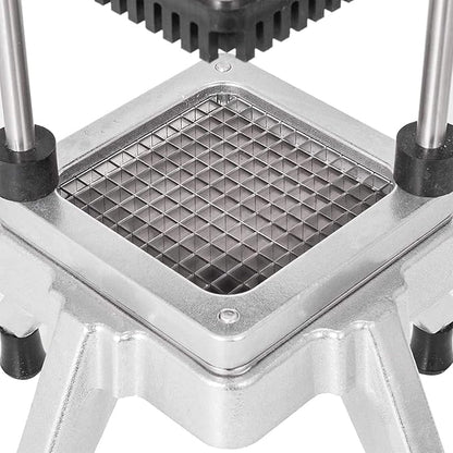 Commercial Vegetable Fruit Chopper W/6-Wedge Slicer&1/4″&3/8″&1/2" Blade Professional Food Dicer French Fry Cutter Onion Slicer Stainless Steel For Tomato Peppers Potato Mushroom