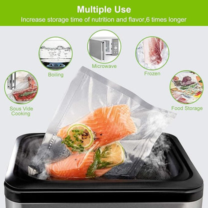 MAGIC SEAL Vacuum Sealer Bags, 3 Rolls 10’’ × 16.4’ Textured Vac Seal Bags for Food Storage or Sous Vide, BPA Free, Commercial Grade - NOT Work with MAGIC SEAL MS175 Vac Sealers