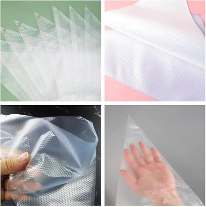 Frosting Piping Bags 18 inch, 100 Pcs Disposable Piping Bags for Royal Icing, Thick Anti Burst Cake Pastry Bags Disposable Royal Icing Bags for Cookie, Cakes and Dessert Decoration L