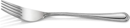 New Star Foodservice 1029734 Bead Pattern, 18/0 Stainless Steel, Salad Fork, 6.6-Inch Set of 12