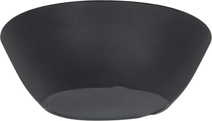 Carlisle FoodService Products Ridge Reusable Plastic Bowl for Home and Restaurant, Melamine, 52 Ounces, Soapstone, (Pack of 12)