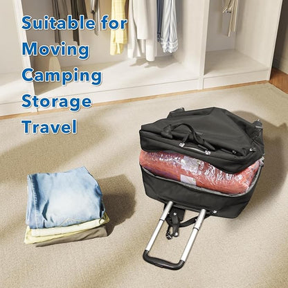 36 Pack Vacuum Storage Bags with Electric Pump, Vacuum Seal Bags for Clothing, Pillows, Blanket, Bedding, Comforters,Includes 6 Jumbo,6 Large,6 Medium,6 Small,6 Travel bags and 6 small Travel bags