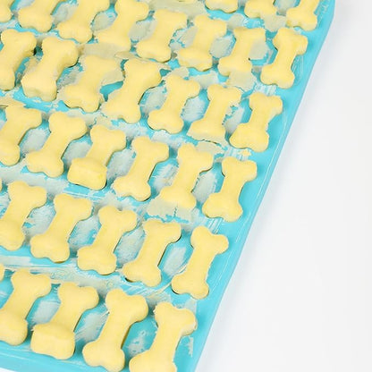 Dog Treat Molds Mini Bone Silicone Sheet, Dog Treat Maker Biscuit Molds with Scraper (1 PCS mini bone)