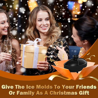 Silicone Football Ice Cube Mold 2.2 Inch Large Silicone Fun Shapes Novelty Football Gifts Craft Round Sphere Ice Ball Molds for Cocktails, Bourbon, Brandy, Whiskey Gifts for Men Women (1, Football)