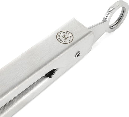 Martha Stewart Richburn 12-Inch Stainless Steel Kitchen Tongs – Durable, Heat-Resistant Cooking and Serving Tool