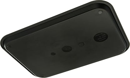Carlisle FoodService Products CFS CT121603 Cafe Standard Plastic Cafeteria/Fast Food Tray, NSF Certified, BPA Free, 16" Length x 12" Width, Black (Pack of 24)