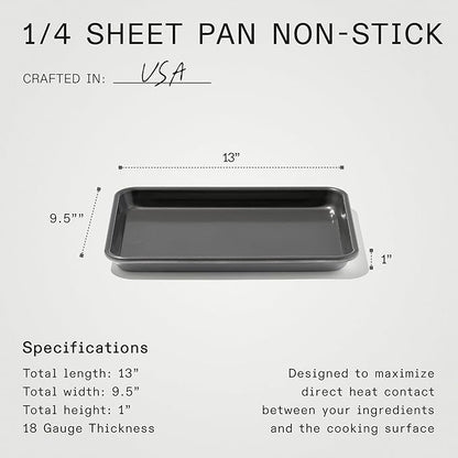 Made In Cookware - Quarter Non Stick Sheet Pan - 3004 Aluminum - Professional Bakeware