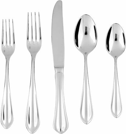 Fortessa Forge 18/10 Stainless Steel Flatware Slotted Spoon, 10-Inch